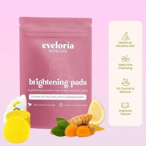Turmeric & Kojic Acid Face Pads Gentle Exfoliating Cleansing Pads for Dark Spots